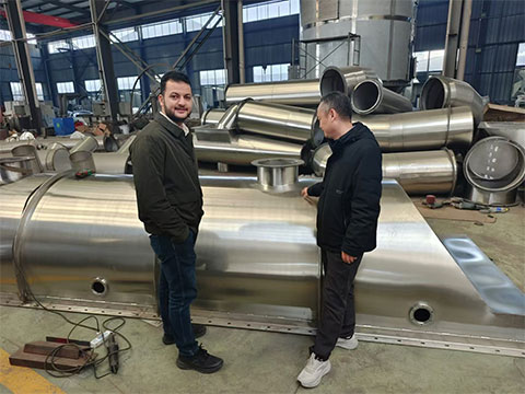 customer FAT for vibrating fluid bed dryer